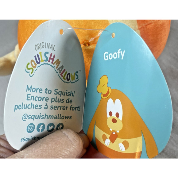 Goofy Orange Monochromatic Disney Squishmallows Eating Creamsicle 6.5 in RARE - Picture 11 of 12